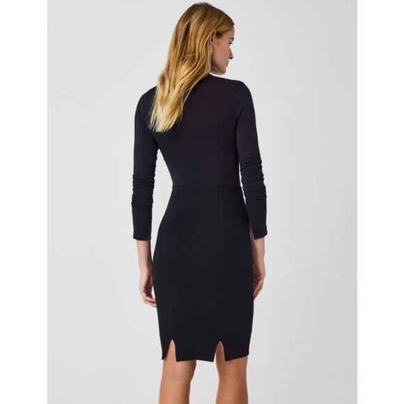 Spanx The Perfect Classic Black Ponte Pull On Pencil Skirt Womens Small - Picture 1 of 7